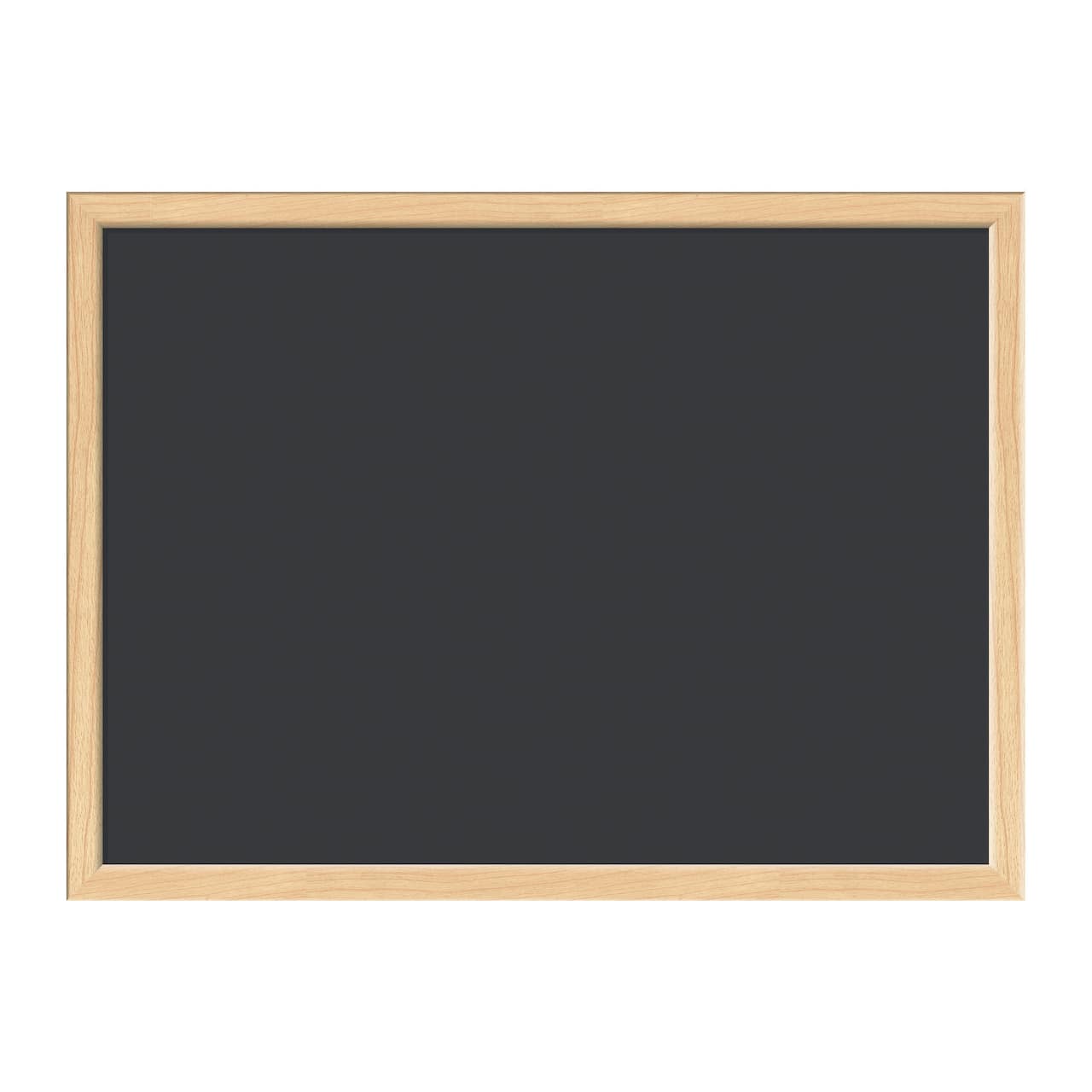 U Brands™ Black 24'' x 18'' Birch MDF Framed Chalkboard